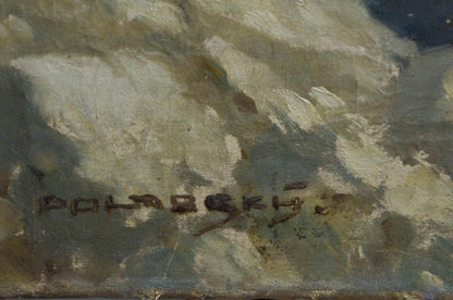 Oil painting Ships at sea Polarsky