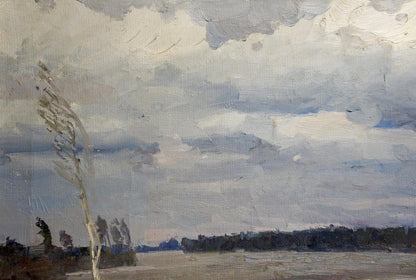 Oil painting The storm is coming Chernyavsky Georgy Georgievich