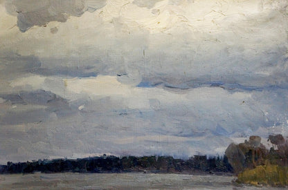 Oil painting The storm is coming Chernyavsky Georgy Georgievich