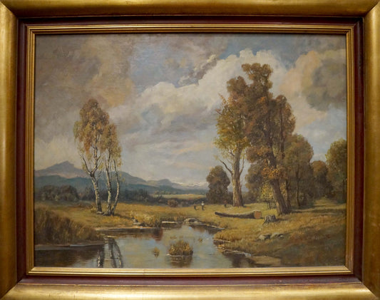 Oil painting Once upon a time in the forest