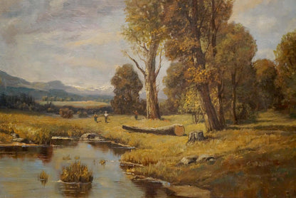 Oil painting Once upon a time in the forest