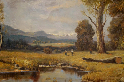 Oil painting Once upon a time in the forest