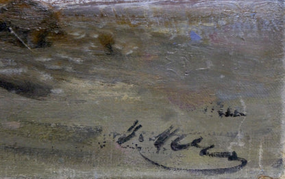 Oil painting Silence Smirnov Valentin Sergeevich
