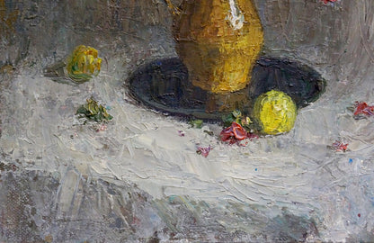 Oil painting Still life with a bouquet of daisies Unknown artist