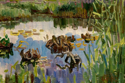 Oil painting Natural scenery