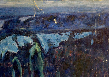 Oil painting Night city Tolochko Victor Ivanovich