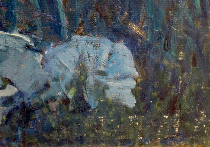 Oil painting Night city Tolochko Victor Ivanovich