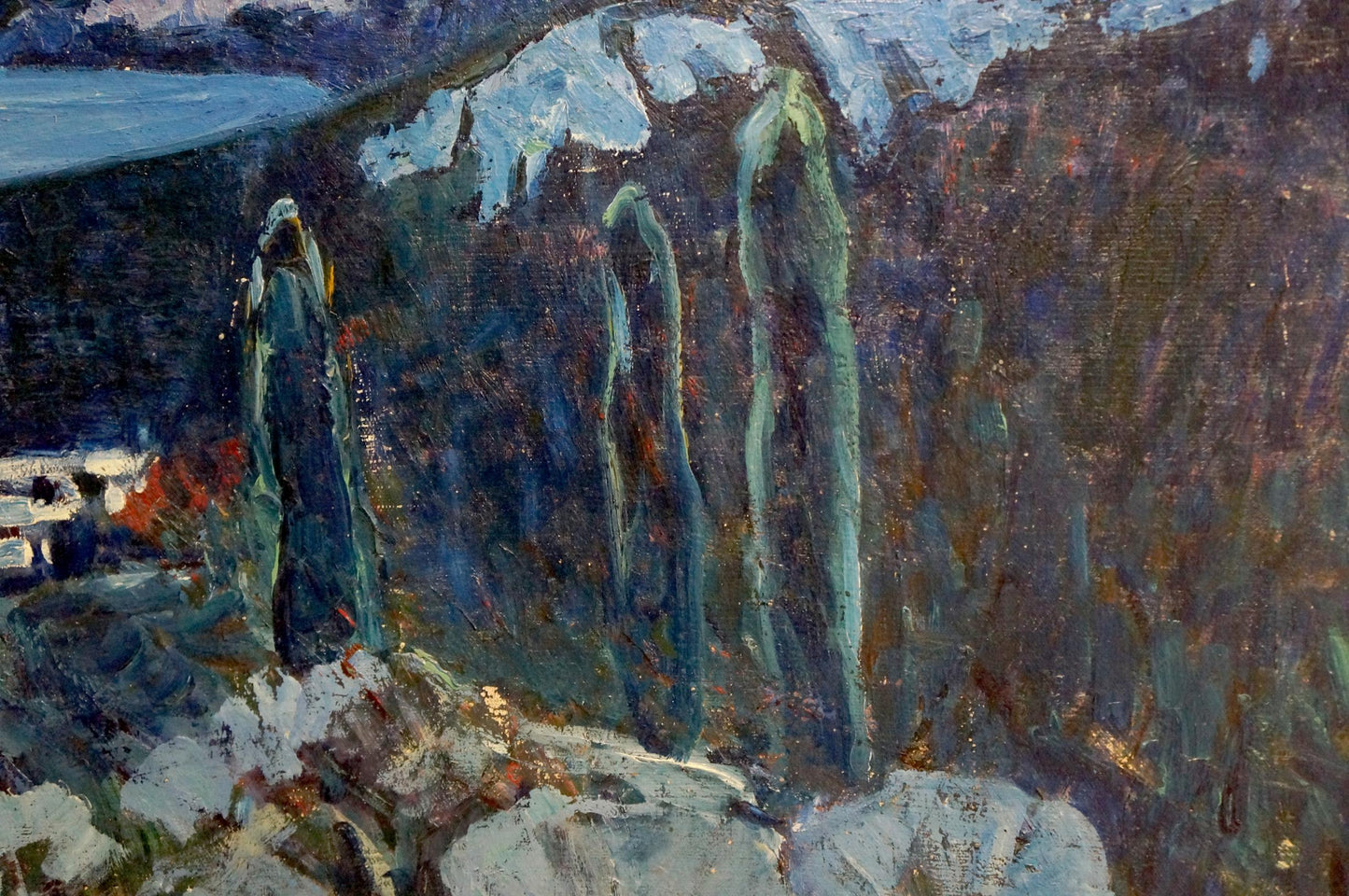 Oil painting Night city Tolochko Victor Ivanovich