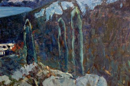 Oil painting Night city Tolochko Victor Ivanovich