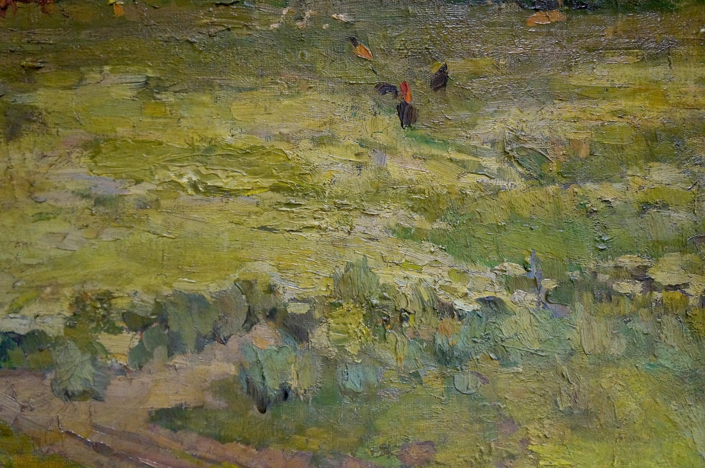 Oil painting Village Mynka Alexander Fedorovich