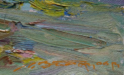 Oil painting Rocky coast Zaborovsky Leonid Alexandrovich