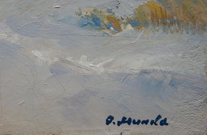Oil painting Landscape with churches Minka Alexander Fedorovich