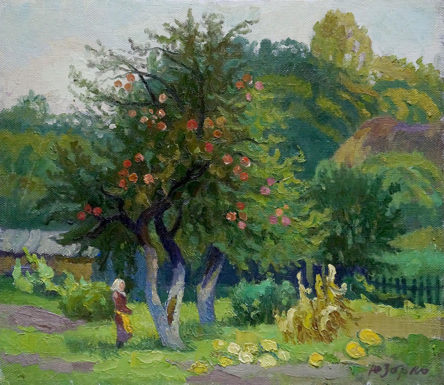 Oil painting Old apple tree Zorko Yuri Valentinovich