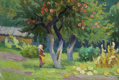 Oil painting Old apple tree Zorko Yuri Valentinovich