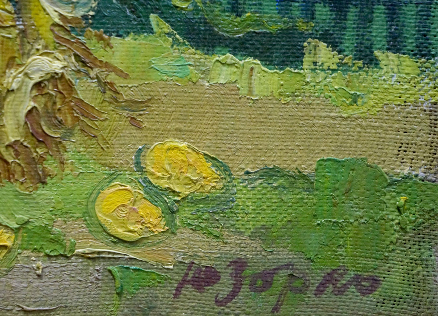 Oil painting Old apple tree Zorko Yuri Valentinovich