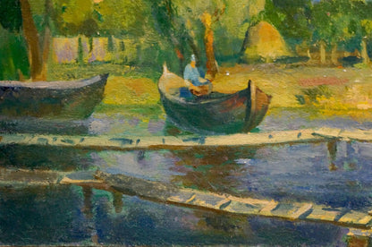 Oil painting Summer landscape Minka Alexander Fedorovich