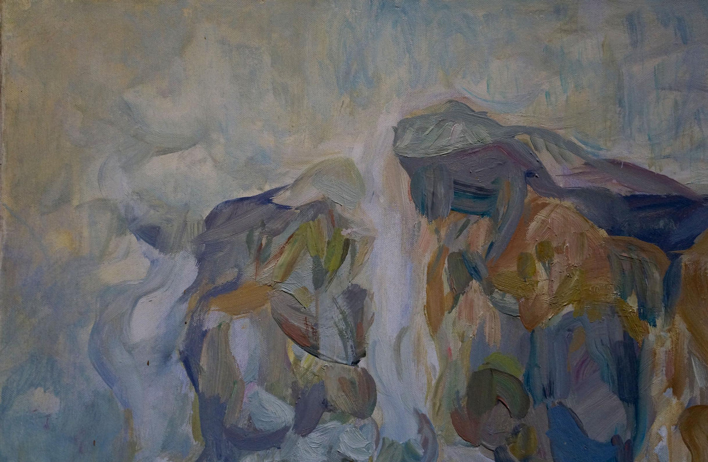 Oil painting Village life Limar Anatoly Pavlovich