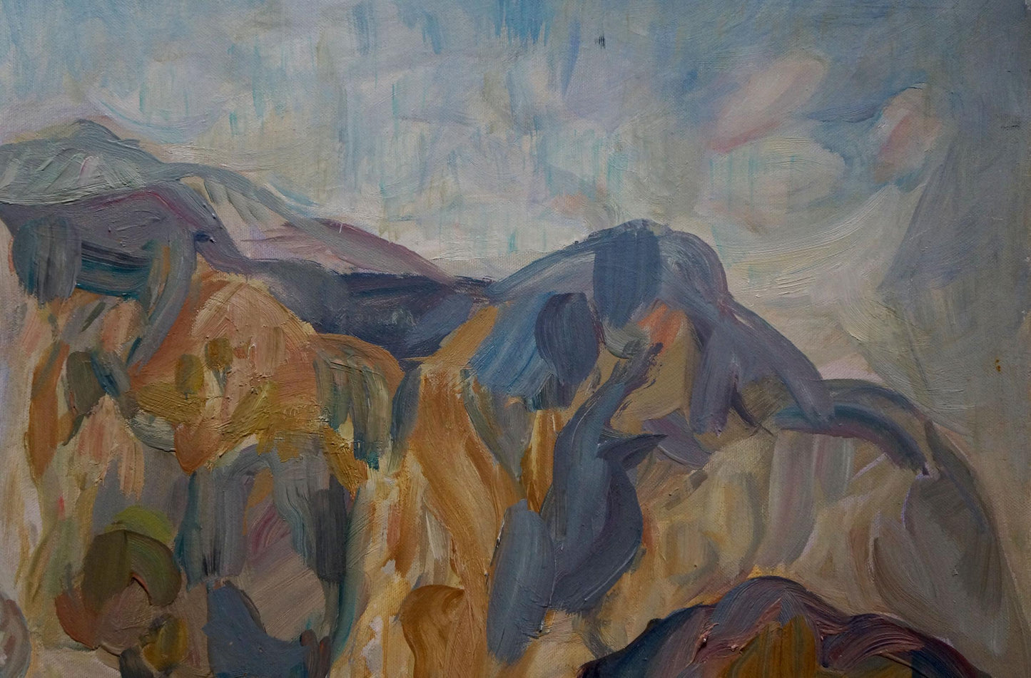 Oil painting Village life Limar Anatoly Pavlovich