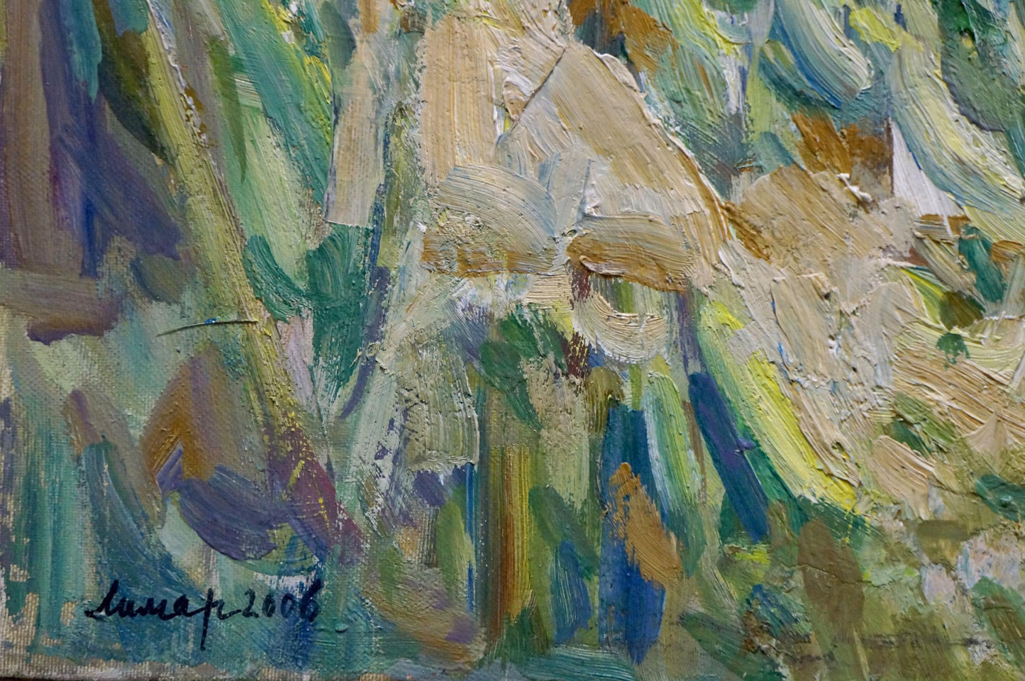 Oil painting Village life Limar Anatoly Pavlovich