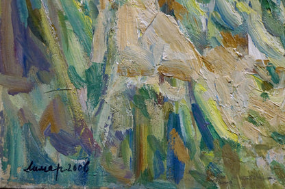 Oil painting Village life Limar Anatoly Pavlovich