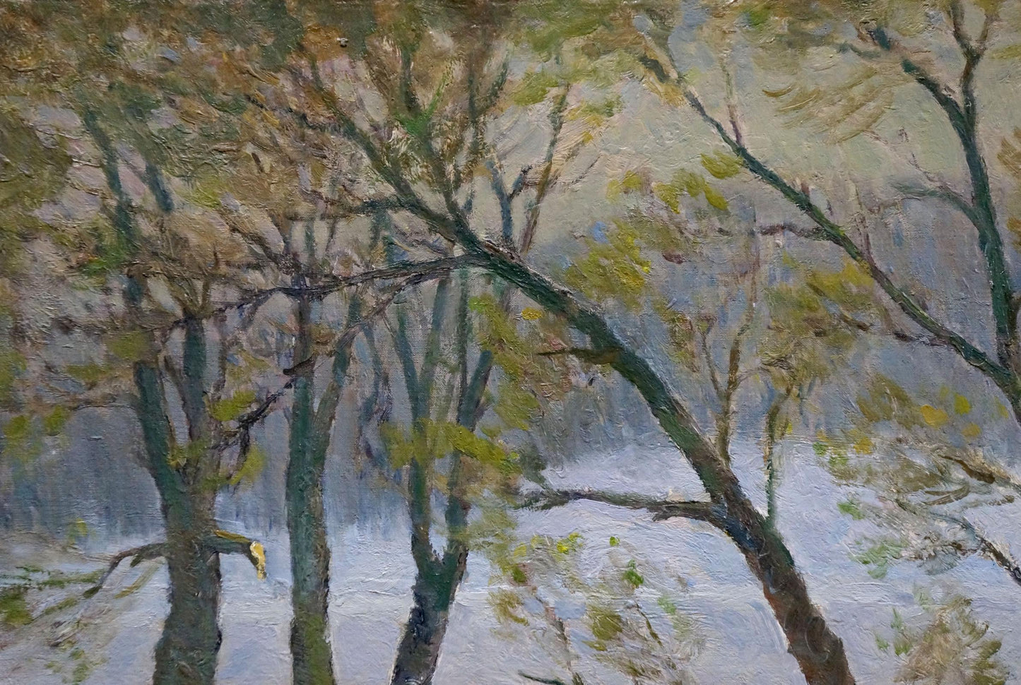 Oil painting In March Minka Alexander Fedorovich