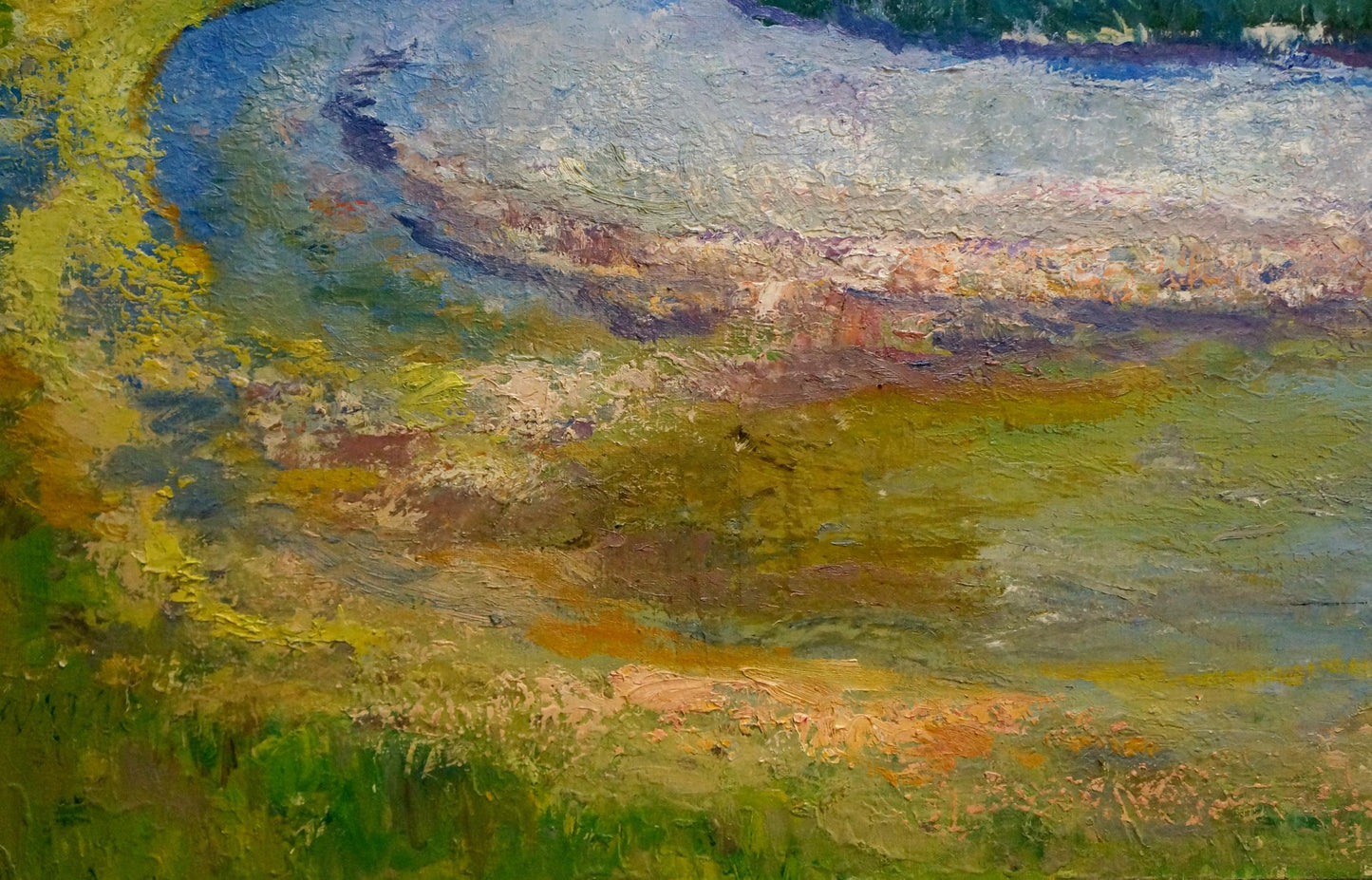 Oil painting Road to the city Mynka Alexander Fedorovich