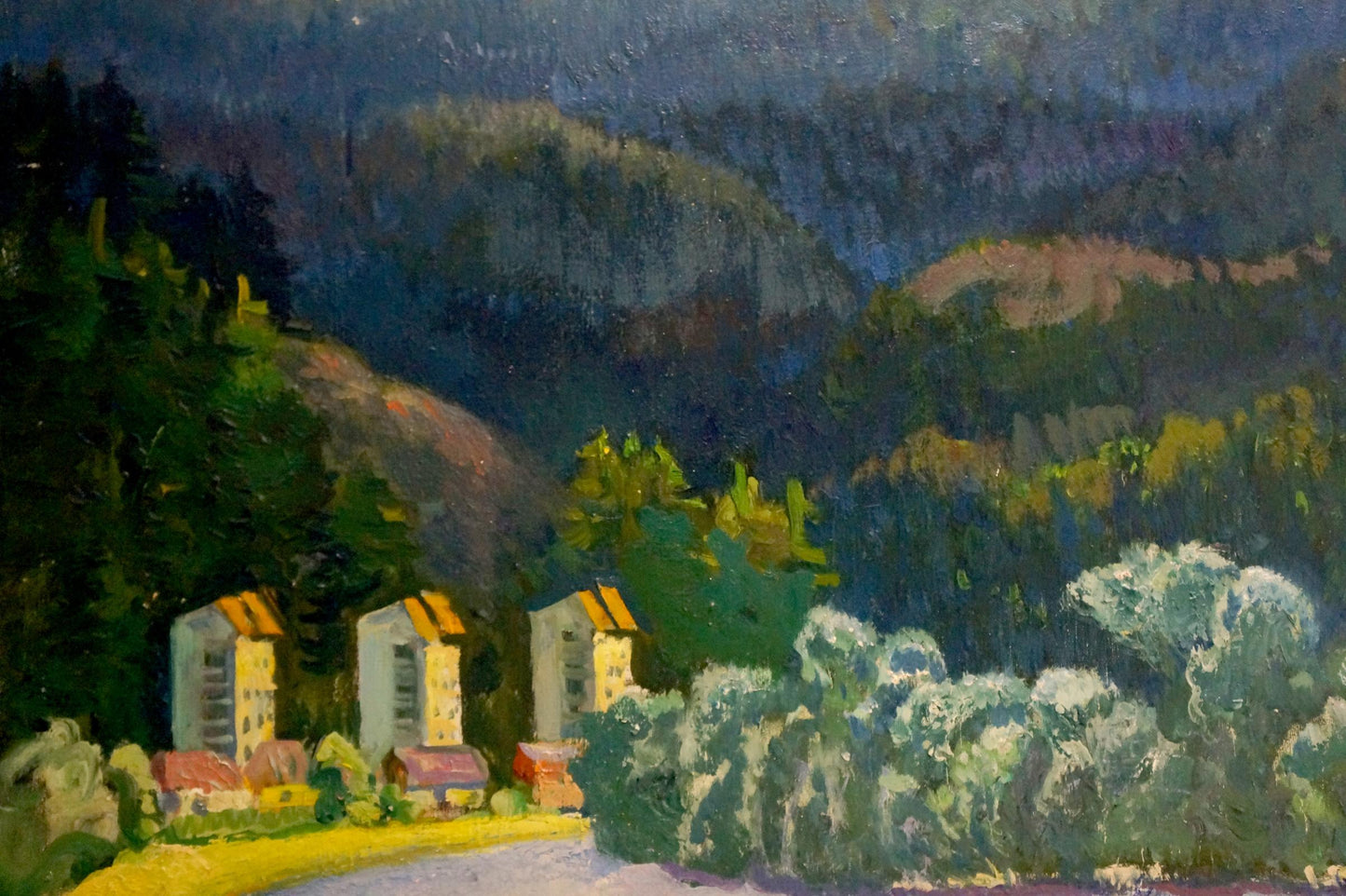 Oil painting Road to the city Mynka Alexander Fedorovich