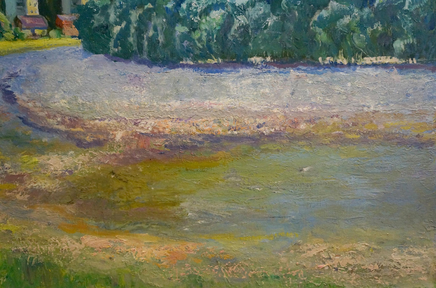 Oil painting Road to the city Mynka Alexander Fedorovich