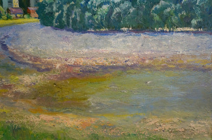 Oil painting Road to the city Mynka Alexander Fedorovich