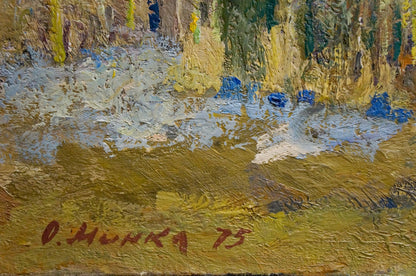 Oil painting After winter Mynka Alexander Fedorovich