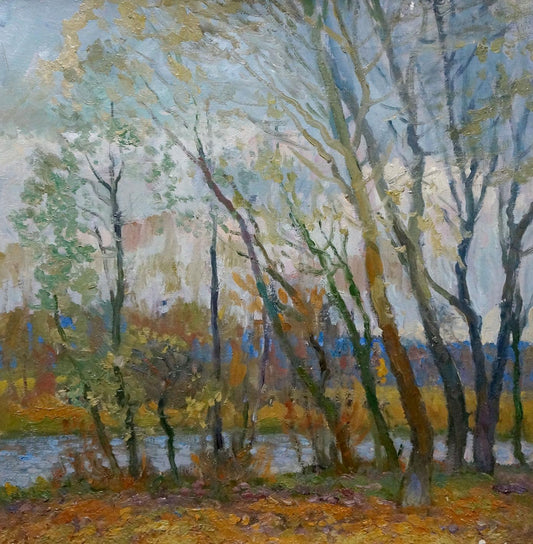 Oil painting Autumn landscape Alexander Minka
