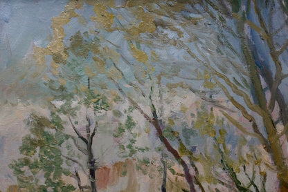 Oil painting Autumn landscape Alexander Minka