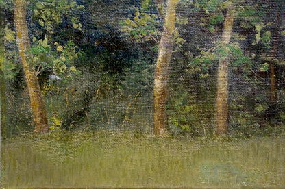 Oil painting Forest landscape Efim Efimovich Volkov