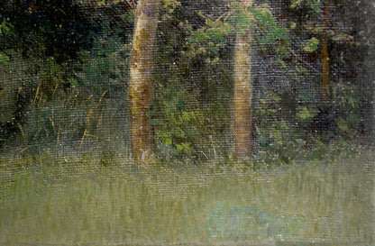 Oil painting Forest landscape Efim Efimovich Volkov