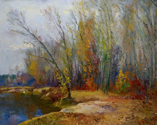 Oil painting Autumn landscapes Minka Alexander Fedorovich