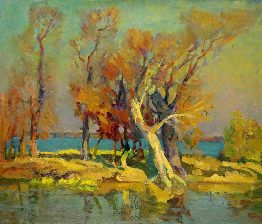 Oil painting Gold autumn Minka Alexander Fedorovich