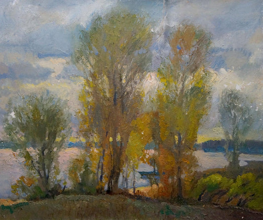 Oil painting Sudden autumn Alexander Minka