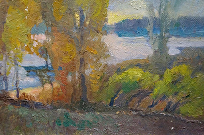 Oil painting Sudden autumn Alexander Minka