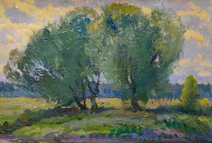 After the Rain portrayed in oil by artist Alexander Minka