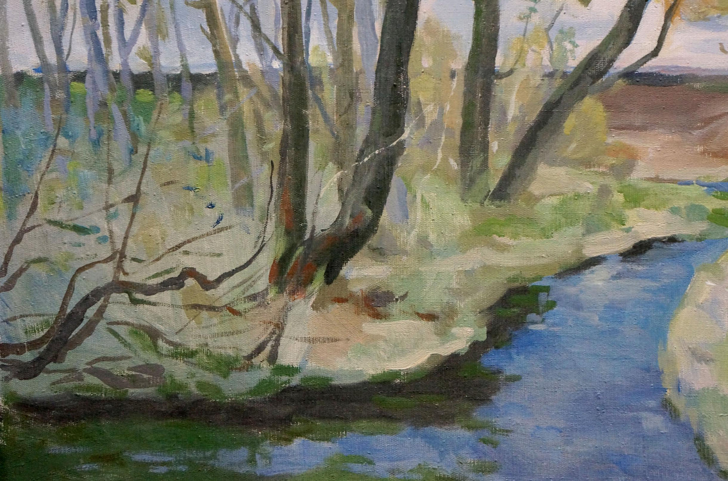 Oil painting Forest landscape Minka Alexander Fedorovich