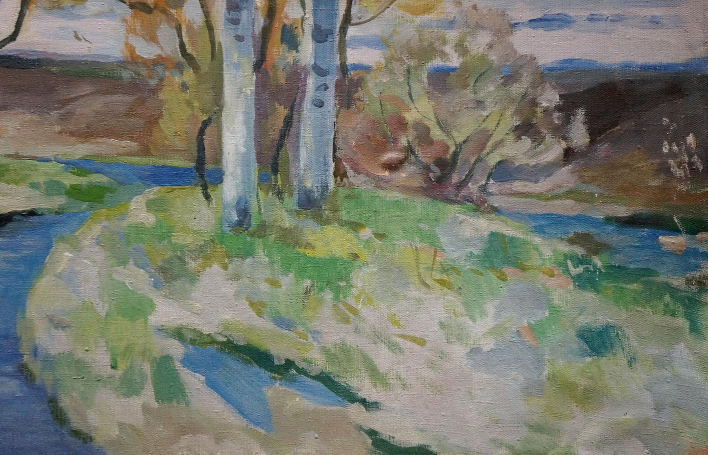 Oil painting Forest landscape Minka Alexander Fedorovich