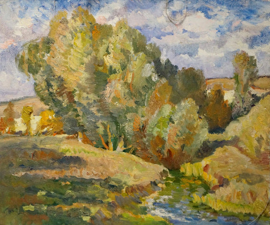 Oil painting After the rain Minka Alexander Fedorovich