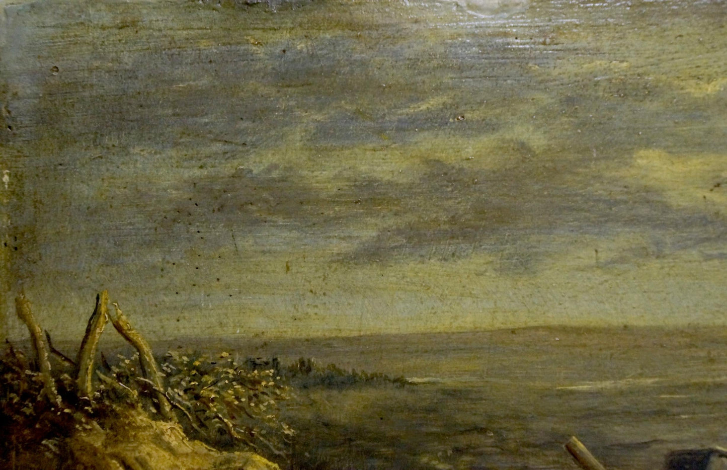 Oil painting Horse on the field