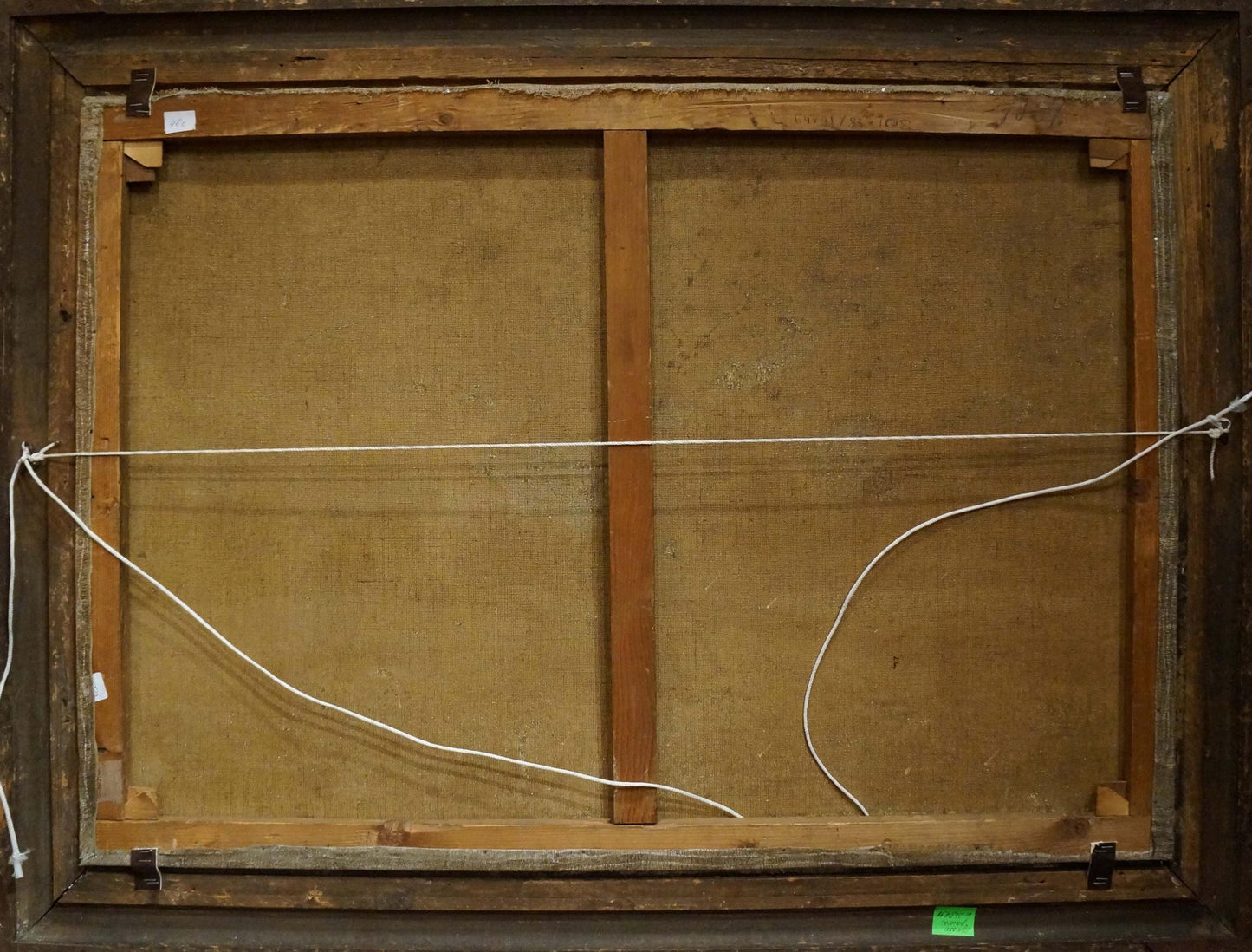 Oil painting Landscape with a market