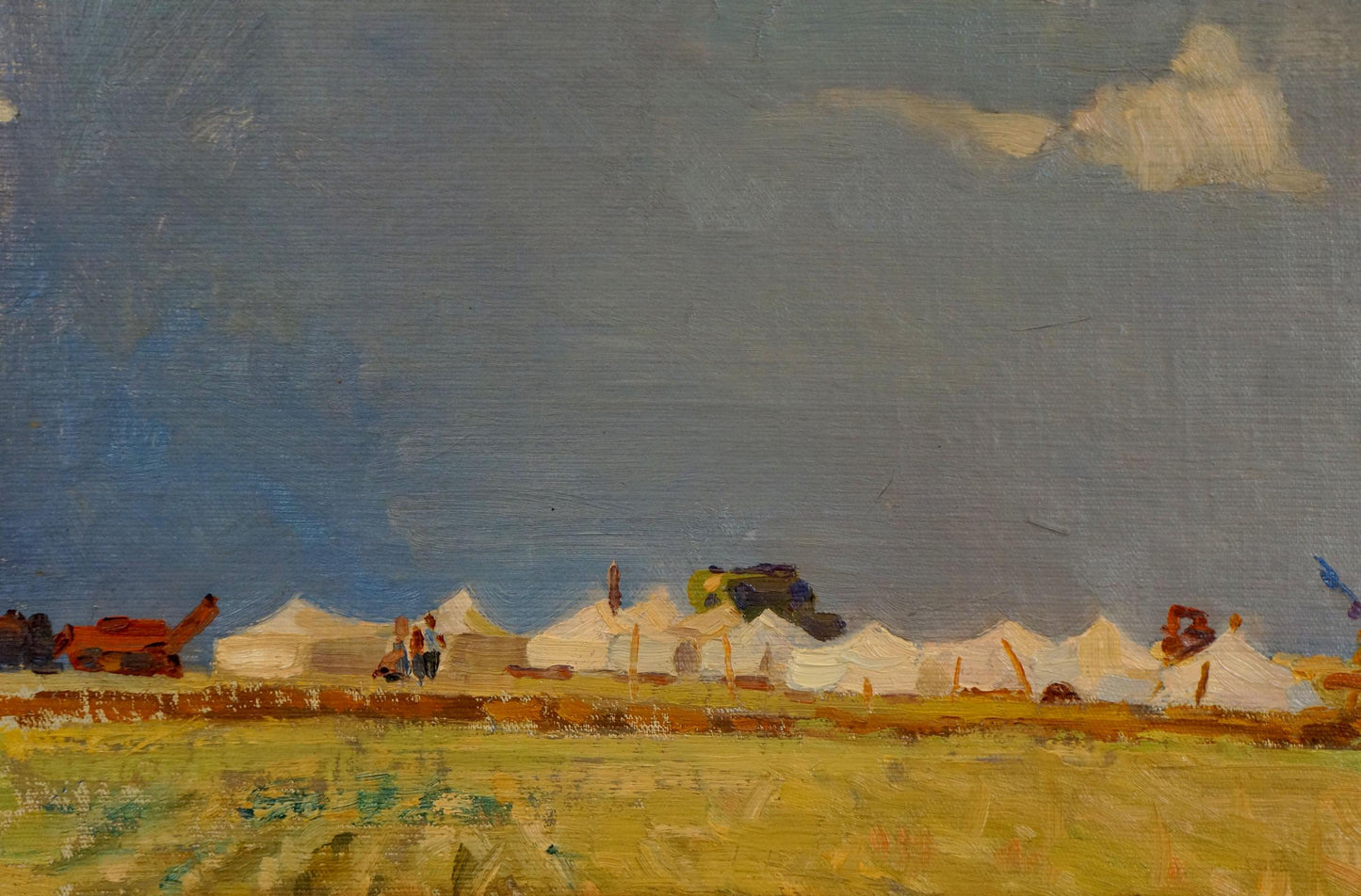 Oil painting Fieldscape by Nikolay Fedorovich Bortnikov