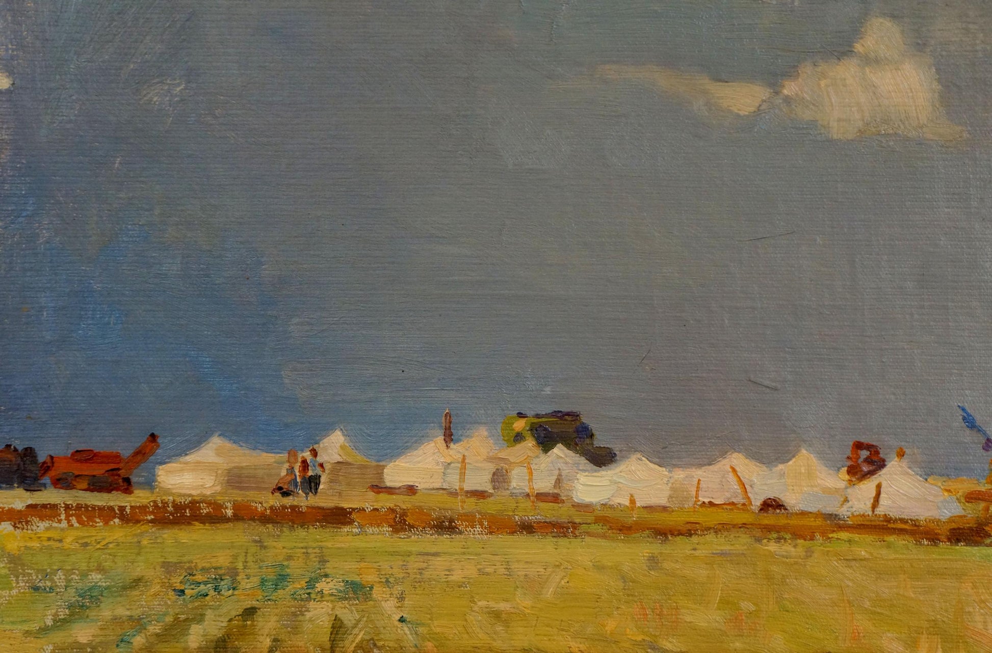 Oil painting Fieldscape by Nikolay Fedorovich Bortnikov