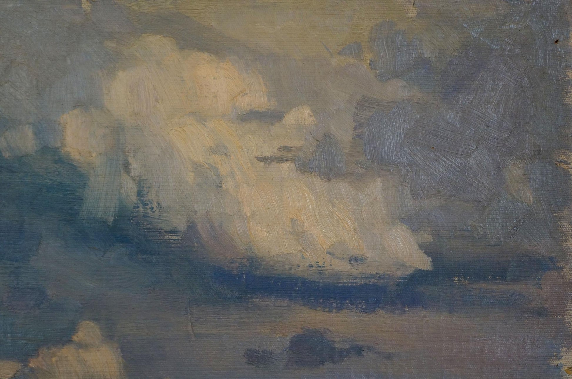 Oil painting Countryside depicted by Nikolay Fedorovich Bortnikov