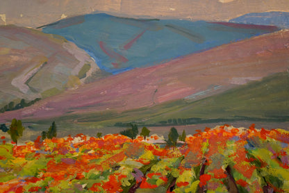 Oil painting Poppy field Miroshnichenko Pavel Petrovich