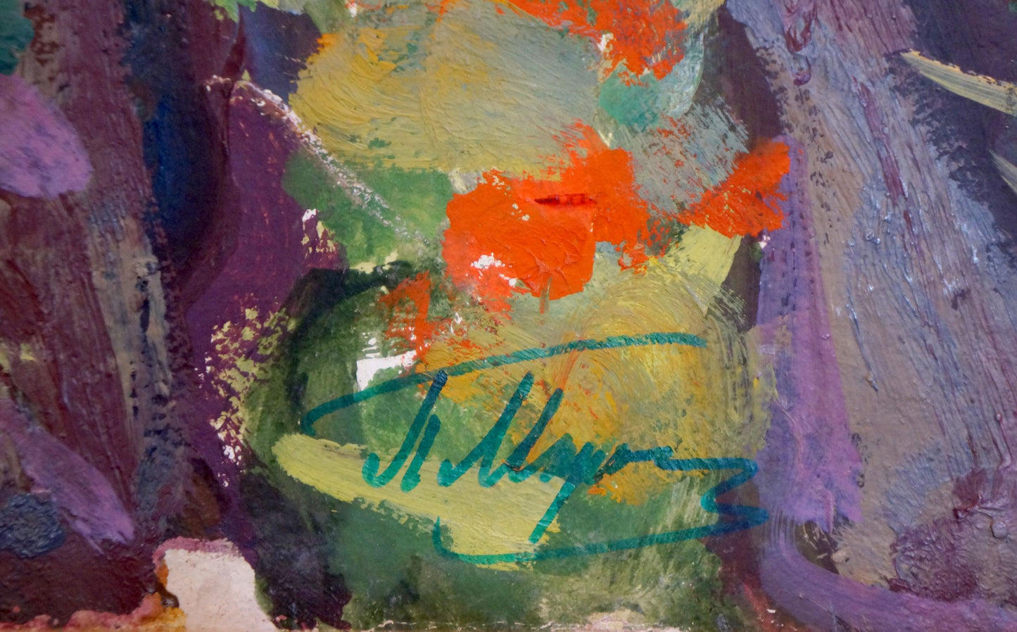 Oil painting Poppy field Miroshnichenko Pavel Petrovich