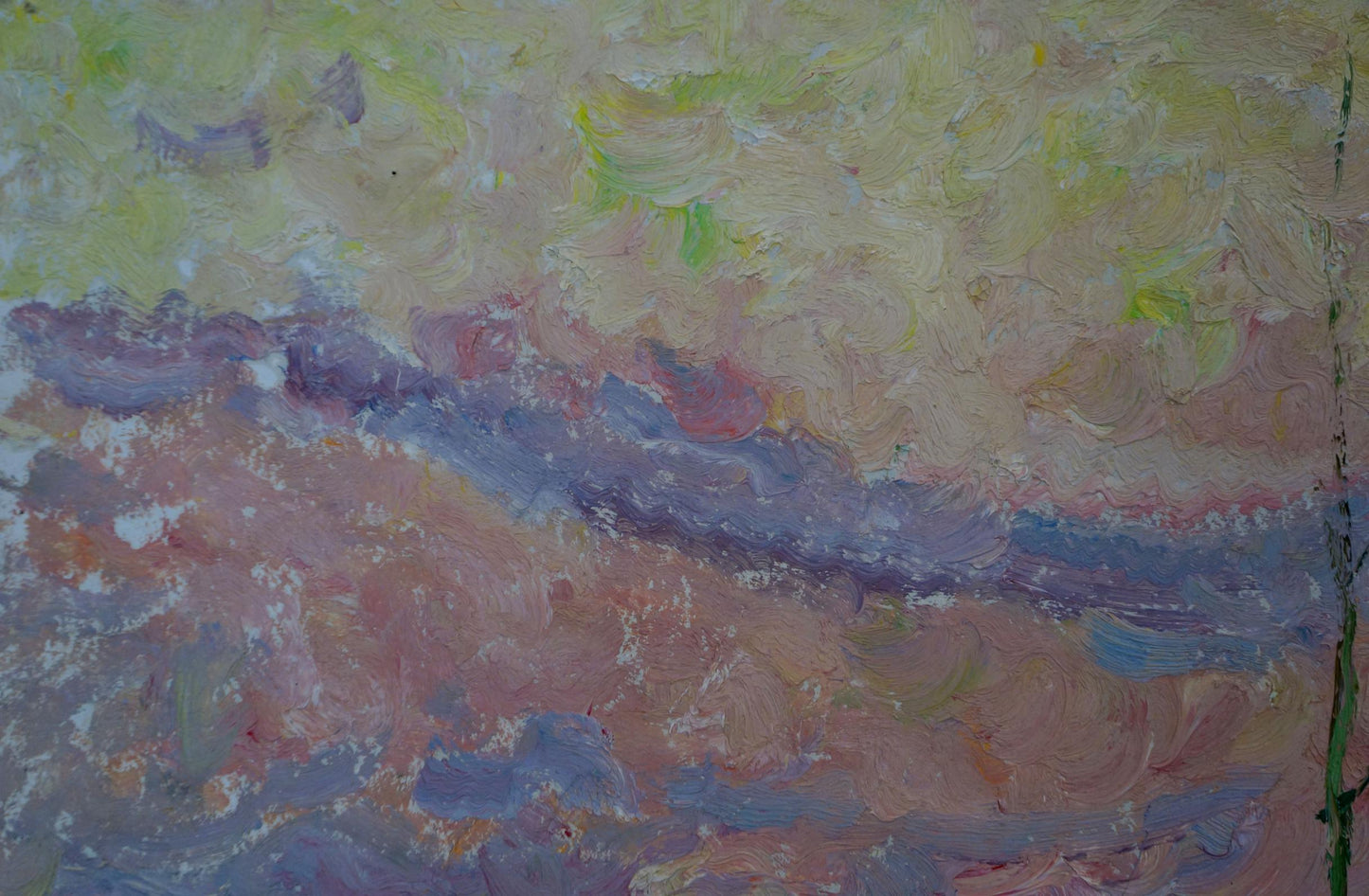 Oil painting Sunset through the birches Viktor Sevastyanov